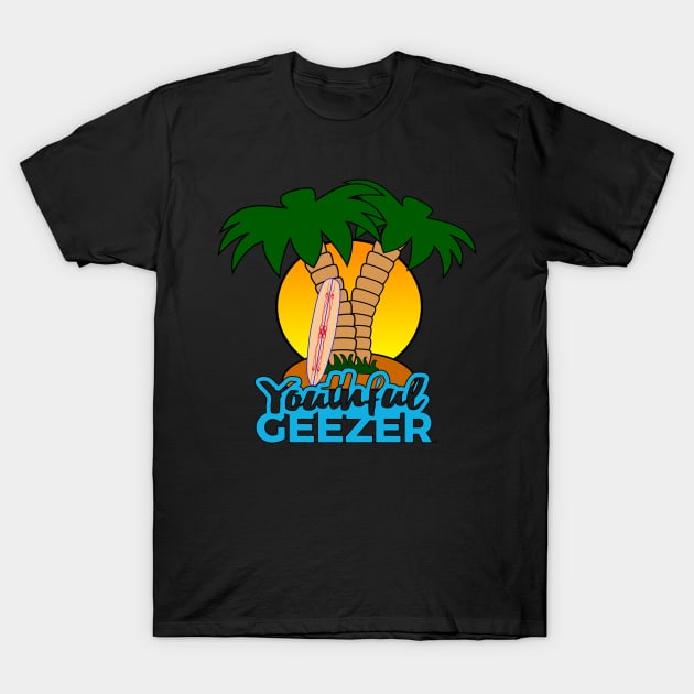 Youthful Geezer Palm Island T-Shirt by YouthfulGeezer